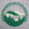 Womens Earth Day T Shirt Funny Awesome Environmental Nature Recycling Tee for Ladies(Light Heather Grey – Save Bees)