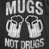 Womens Funny St Patricks Day T Shirts for Girls Cute Tees for Saint Patricks Day(Heather Black – Mugs Not Drugs)