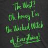 Womens Im The Wicked Witch of Everything T Shirt Funny Halloween Tee for Ladies(Heather Black)