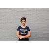 Womens Nevertheless She Persisted Funny Political Adult Sarcastic Humor T Shirt(Heather Navy)