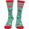 Women’s Puppermint Bark Socks Funny Pet Dog Puppy Animal Lover Christmas Candy Footwear
