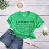 Womens Saint Patricks Day T Shirts for Pubs Funny Drinking Shirts for Women(Heather Green – Shenanigator)