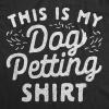 Womens This is My Dog Petting Shirt T Shirt Funny Pet Puppy Lover Furbaby Graphic Novelty Tee(Heather Black)