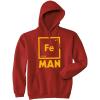 Crazy Dog T-Shirts Mens Iron Science Hoodie Funny Geeky Nerdy Graphic Periodic Table Sweatshirt(Red)