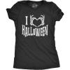 Funny Skeleton T Shirts for Women – Humerus Tees with Bone Tingling Jokes for Ladies(Heather Black – Skeleton Heart)