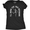 Funny Womens Halloween T Shirts Drinking T Shirts for Halloween Party Cute Tees for Women(Heather Black – Bad Decisions)