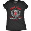 Funny Womens Halloween T Shirts Drinking T Shirts for Halloween Party Cute Tees for Women(Heather Black – Blood Light)