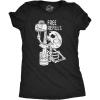 Funny Womens Halloween T Shirts Drinking T Shirts for Halloween Party Cute Tees for Women(Heather Black – Free Refils)