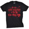 Mens Im The Quiet Neighbor with The Big Freezer T Shirt Funny Halloween Tee(Black)
