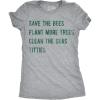 Light Heather Grey - Bees Trees Seas Titties