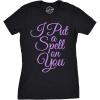 Womens I Put A Spell On You T Shirt Funny Halloween Movie Tee for Ladies(Black)