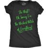 Womens Im The Wicked Witch of Everything T Shirt Funny Halloween Tee for Ladies(Heather Black)