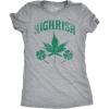 Womens Saint Patricks Day T Shirts for Pubs Funny Drinking Shirts for Women(Light Heather Grey – Highrish)