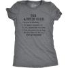 Womens The Auntie Code T Shirt Funny Gift for Aunt Sarcastic Novelty Graphic Tee(Dark Heather Grey)