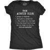 Womens The Auntie Code T Shirt Funny Gift for Aunt Sarcastic Novelty Graphic Tee(Heather Black)