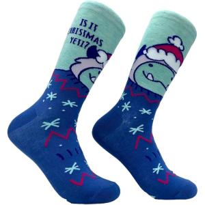 Crazy Dog Womens Christmas Socks Cute Cozy Festive Xmas Socks for The Holidays(Christmas Yeti)