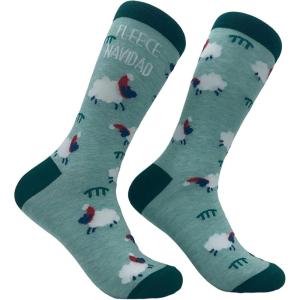 Crazy Dog Womens Christmas Socks Cute Cozy Festive Xmas Socks for The Holidays(Fleece Navidad)