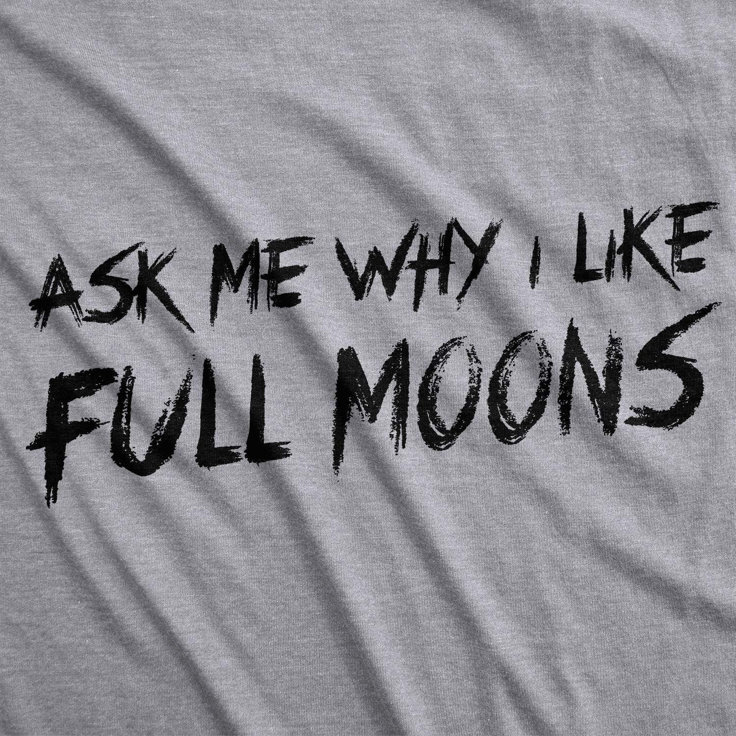 imageYouth Ask Me Why I Like Full Moons Awesome Werewolf T Shirt Costume for KidsLight Heather Grey