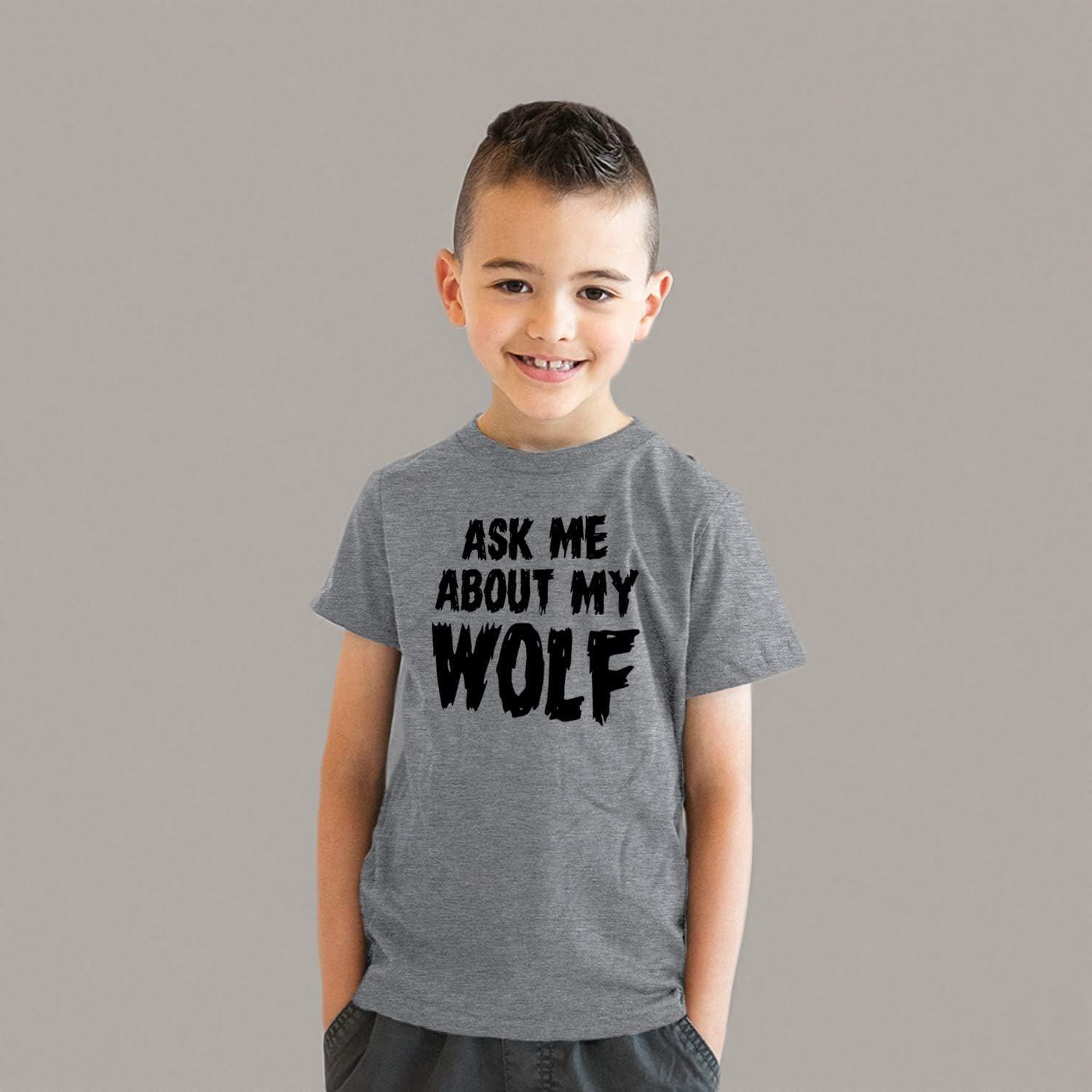 imageYouth Flip T Shirts Funny Childrens Tees with Unique Flip Design for KidsWolf