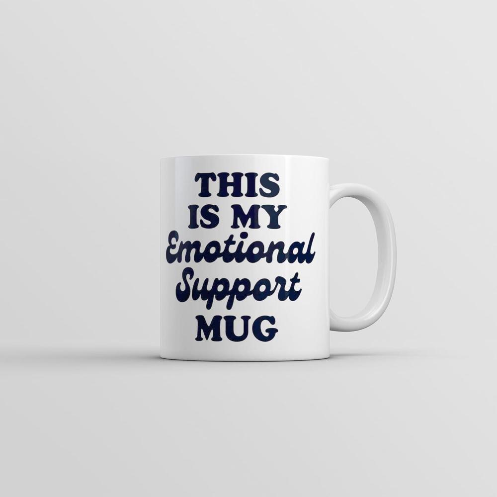 imageThis Is My Emotional Support Mug Coffee Cup Funny Sarcastic Joke Cup11oz