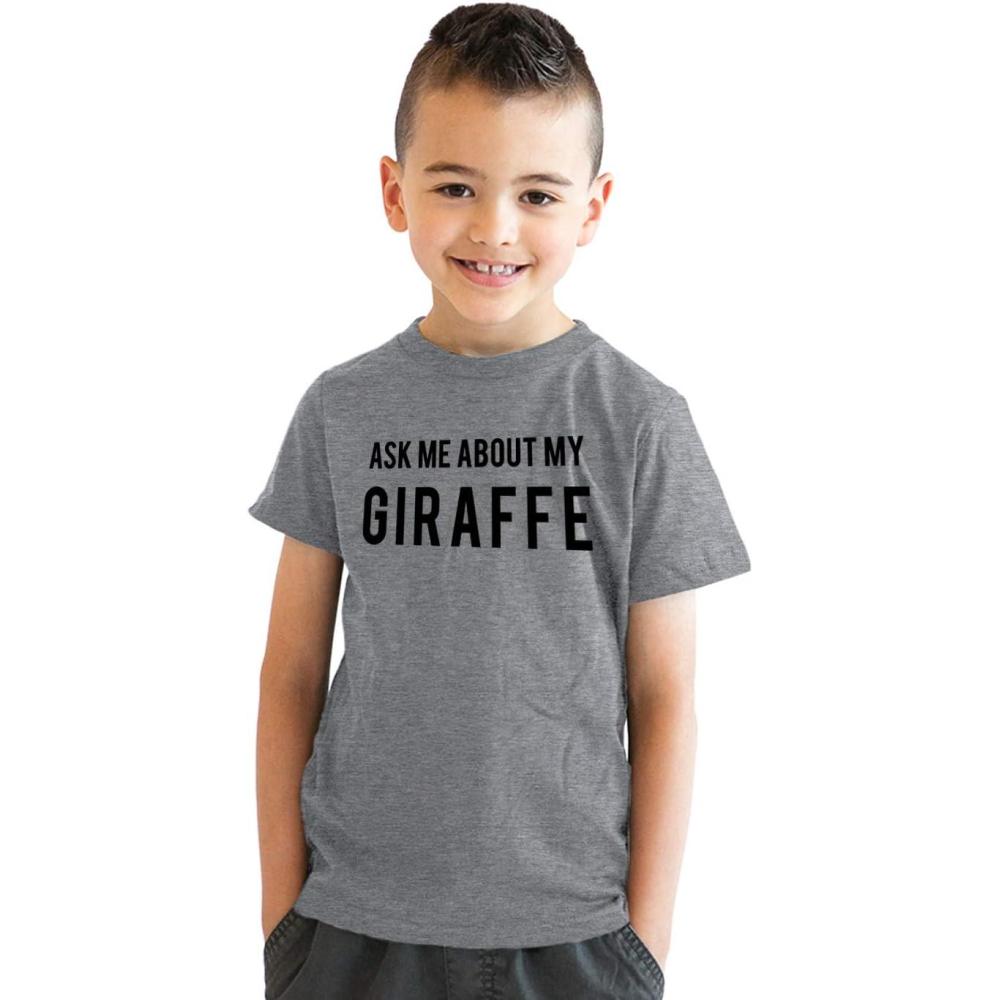 imageYouth Flip T Shirts Funny Childrens Tees with Unique Flip Design for KidsGiraffe