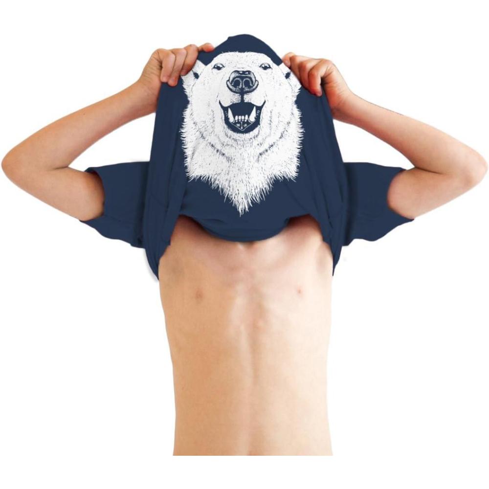 imageYouth Flip T Shirts Funny Childrens Tees with Unique Flip Design for KidsPolar Bear