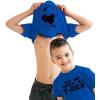 Youth Ask Me About My Trex T Shirt Funny Cool Dinosaur Flip Graphic Print Kids(Blue)