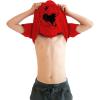 Youth Ask Me About My Trex T Shirt Funny Cool Dinosaur Flip Graphic Print Kids(Red)