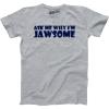 Youth Ask Me Why Im Jawsome Cool Movie Great White Shark Shirt Costume for Kids(Light Heather Grey)