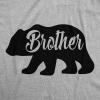 Youth Brother Bear T Shirt Cute Funny Family Sibling Tee Cool for Kids(Light Heather Grey)
