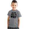 Youth Flip T Shirts Funny Childrens Tees with Unique Flip Design for Kids(Wolf)