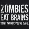 Youth Funny T Shirts Zombies Eat Brains Dont Worry Youre Safe Sarcastic Halloween Graphic Novelty Tee for Kids(Black – Zombies Eat Brains)