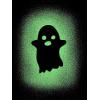 Youth Glowing Ghost Glow in The Dark T Shirt Cool Halloween Costume Tee(Black)