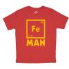 Youth Iron Science T Shirt Cool Shirts Novelty Kids Funny T Shirt Graphic Design(Red)