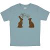 Youth My Butt Hurts T Shirt Funny Easter Kids Chocolate Bunny Sarcastic Gift Tee(Heather Light Blue)