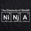Youth Ninja Element of Stealth T Shirt Funny Cool Graphic for Kids Nerdy Tee(Heather Black)