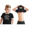 Toddler Ask Me About My Ninja Disguise T Shirt Cool Karate Face Mask Flip Tee(Black)