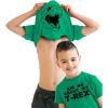 Youth Ask Me About My Trex T Shirt Funny Cool Dinosaur Flip Graphic Print Kids(Green)