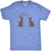 Youth My Butt Hurts T Shirt Funny Easter Kids Chocolate Bunny Sarcastic Gift Tee(Heather Light Blue)