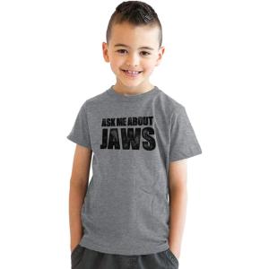 Youth Flip T Shirts Funny Childrens Tees with Unique Flip Design for Kids(Shark)