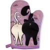 Crazy Cat Lady Funny Pet Kitten Kitty Animal Lover Graphic Kitchen Accessories Funny Graphic Kitchenwear Cool Cat Novelty Cookware Purple Oven Mitt(Oven Mitt)