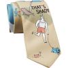 Crazy Dog T-Shirts Funny Summer Tie for Men – That’s Shady Beach Scene Print Necktie – Novelty Hawaiian Fun Gag Gift Ties – Office Menswear Accessory for Vacations Tropical Theme Event Parties
