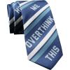 Crazy Dog T-Shirts Office Humor Tie for Men – Hold On Let Me Overthink This Necktie – Funny Sarcastic Gag Gift for Coworkers Geek Nerds – Humorous Menswear Outfit Accessory