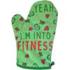 Fitness Taco Funny Kitchen Apron and Oven Mitts Humorous Gym Graphic Novelty Cooking Accessories Funny Graphic Kitchenwear Cinco De Mayo Cool Food Green Oven Mitt(Oven Mitt)