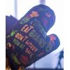 Zombies Eat Brains Don’t Worry You’re Safe Oven Mitt Funy Halloween Undead Sarcastic Kitchen Glove Funny Graphic Kitchenwear Halloween Cool Zombie Black Oven Mitt(Oven Mitt)