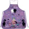 Crazy Cat Lady Funny Pet Kitten Kitty Animal Lover Graphic Kitchen Accessories Funny Graphic Kitchenwear Cool Cat Novelty Cookware Purple Oven Mitt(Apron)