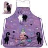 Crazy Cat Lady Funny Pet Kitten Kitty Animal Lover Graphic Kitchen Accessories Funny Graphic Kitchenwear Cool Cat Novelty Cookware Purple Oven Mitt(Oven Mitt + Apron)