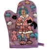 Crazy Cat Lady Funny Pet Kitten Kitty Animal Lover Graphic Kitchen Accessories Funny Graphic Kitchenwear Cool Cat Novelty Cookware Purple Oven Mitt(Oven Mitt)