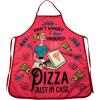 Don’t Worry I Ordered Pizza Just in Case Funny Cooking Humor Graphic Novelty Kitchen Accessories Funny Graphic Kitchenwear Cool Food Novelty Cookware Red Oven Mitt(Apron)