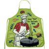 Funny BBQ Oven Mitt – Say No to Salad Design – Heat Resistant Novelty Grilling Glove – Meat Lover Oven Mitt for Backyard Barbecue Cooking and Kitchen Use(Apron)
